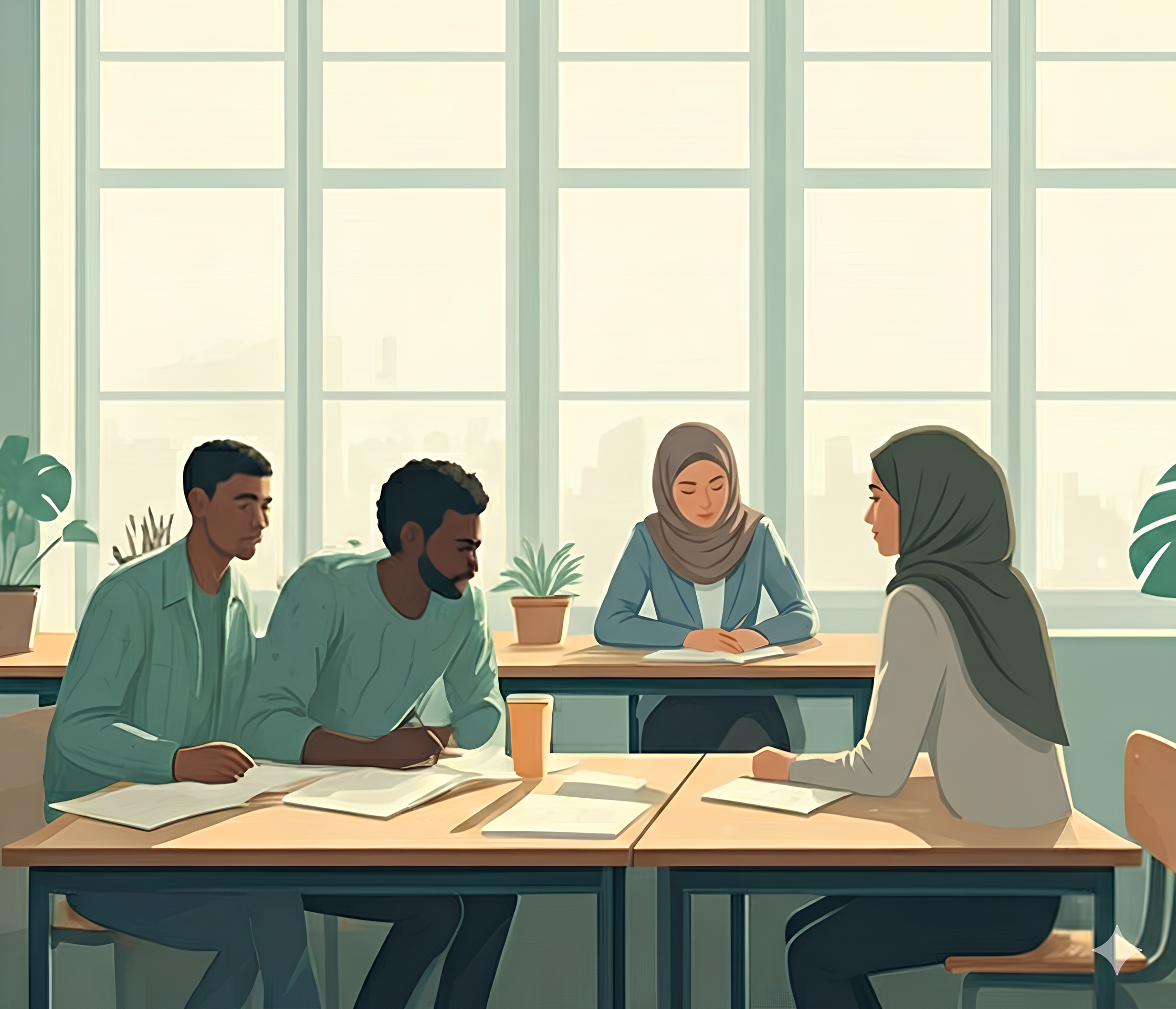 Ilustrasi santri Karangsuci